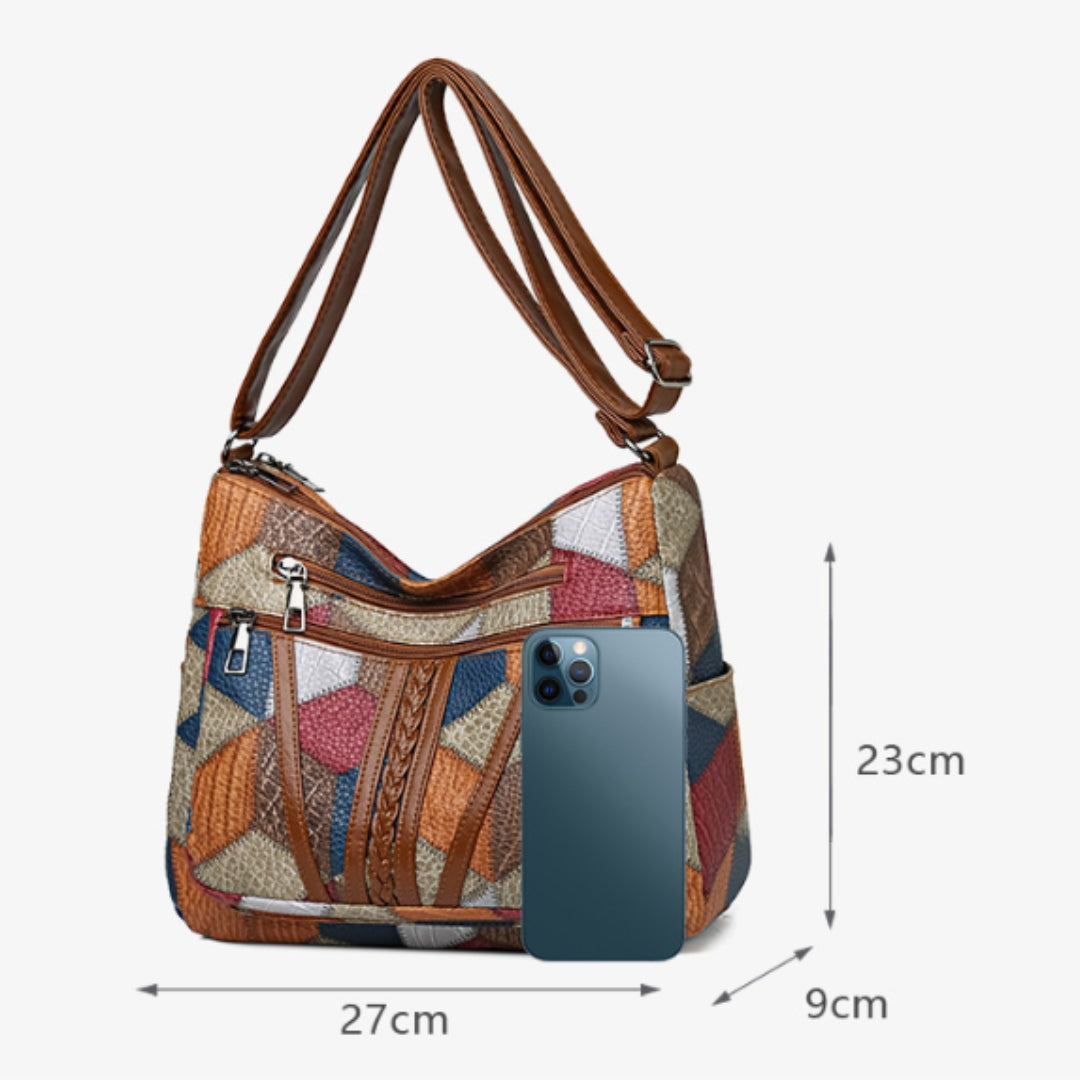 Mariellea - Genuine Leather Handbag Mosaic Style