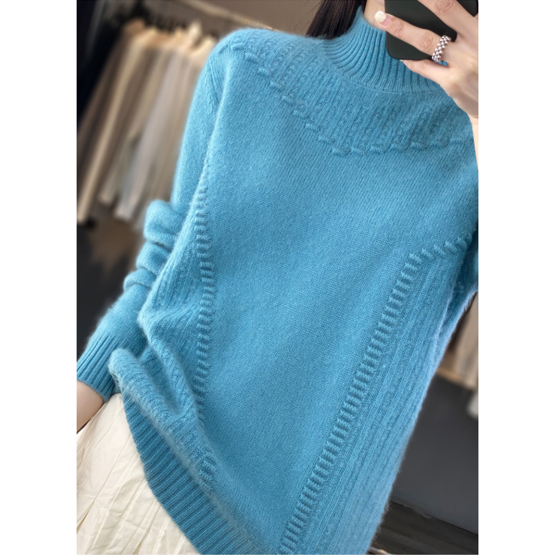 Marceline - Half-High Neck Knit Sweater