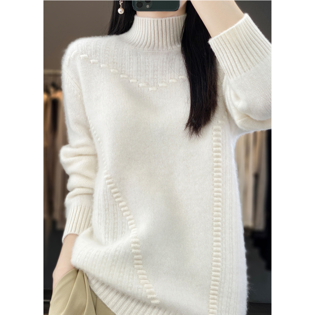 Marceline - Half-High Neck Knit Sweater