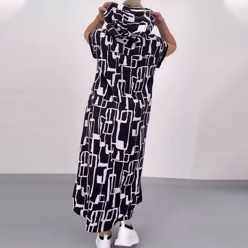 Ilana - Maxi Contrast Zipper Dress