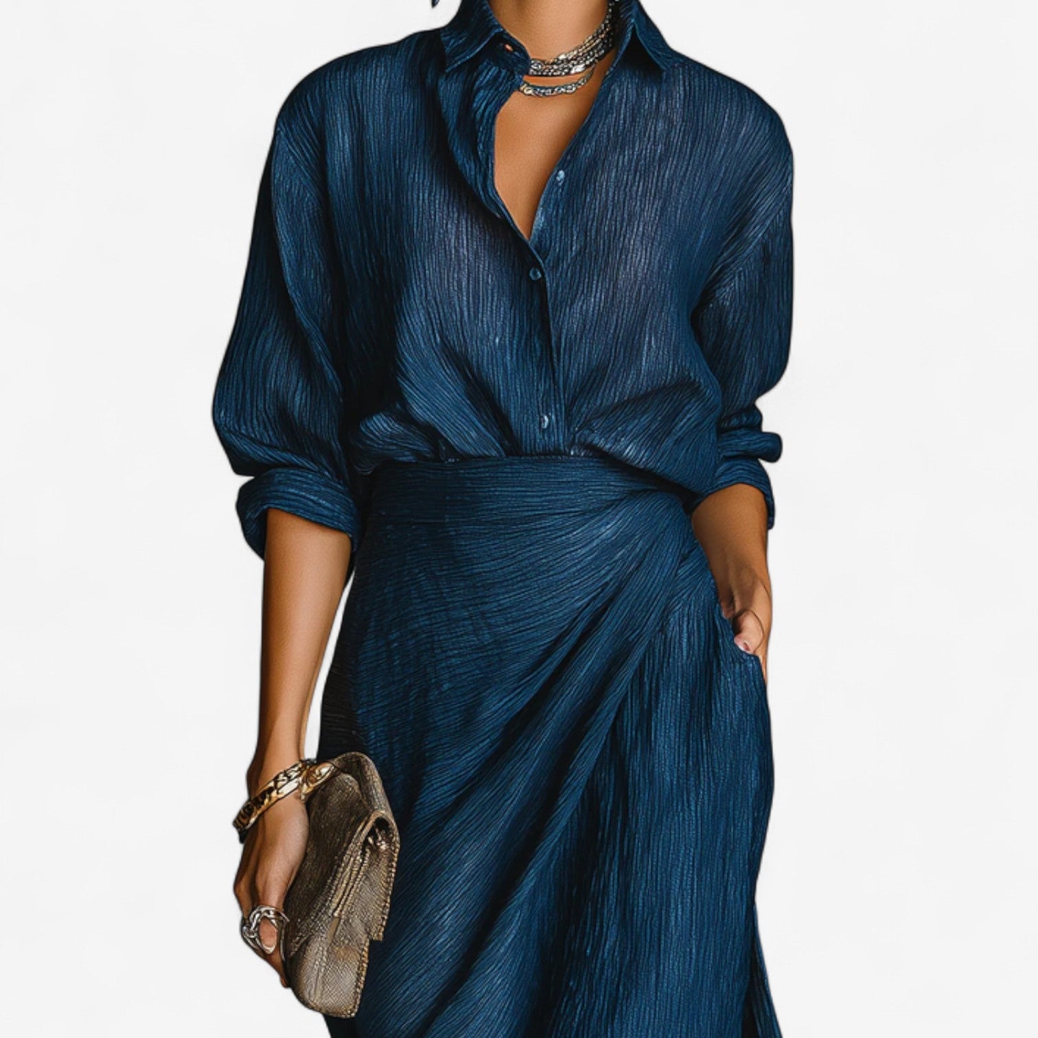 Tavianne - Elegant Maxi Ocean Dress for Women