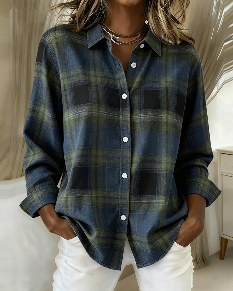 Belviana - Checked Shirt with Collar