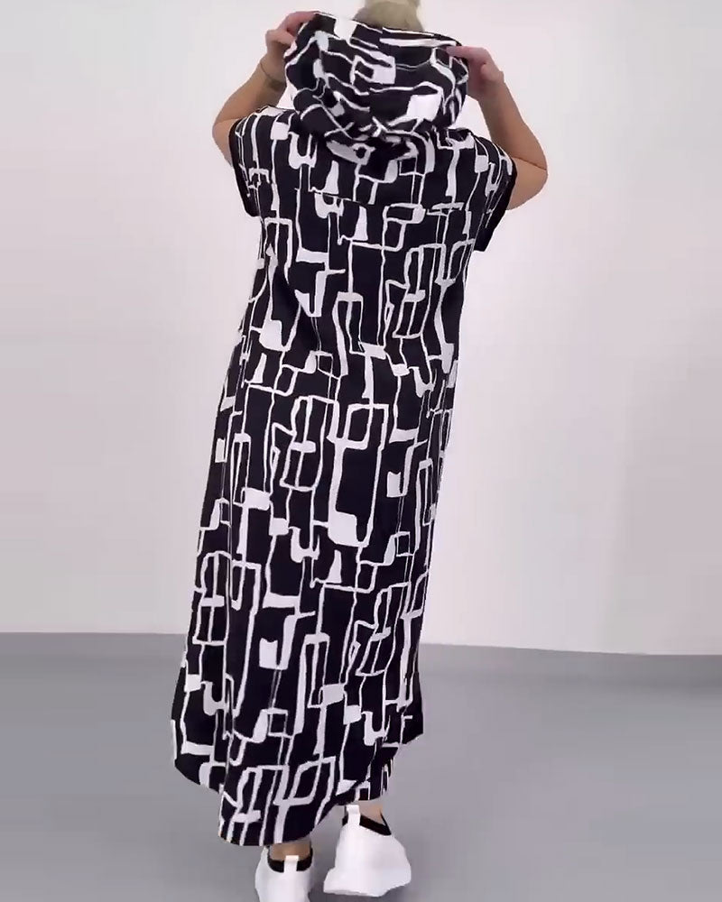 Ilana - Maxi Contrast Zipper Dress