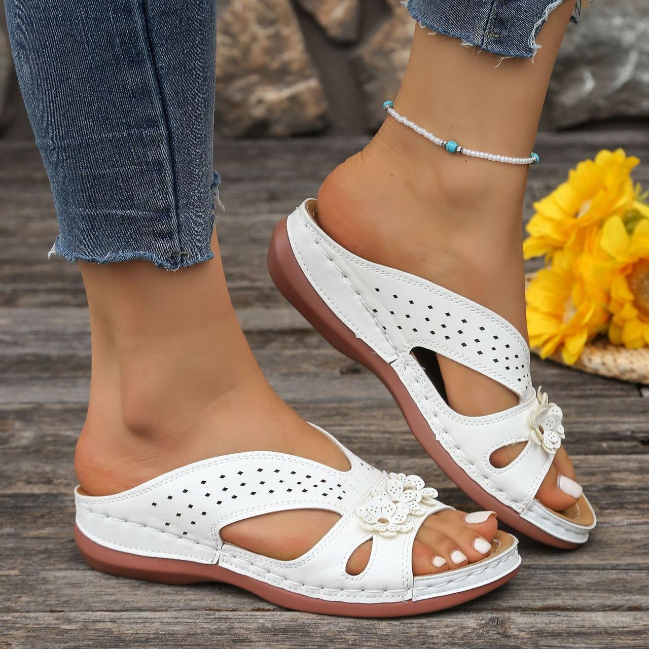 Norabel - Orthopaedic Comfort Wedge Sandals – Stability, Lightness and Natural Posture