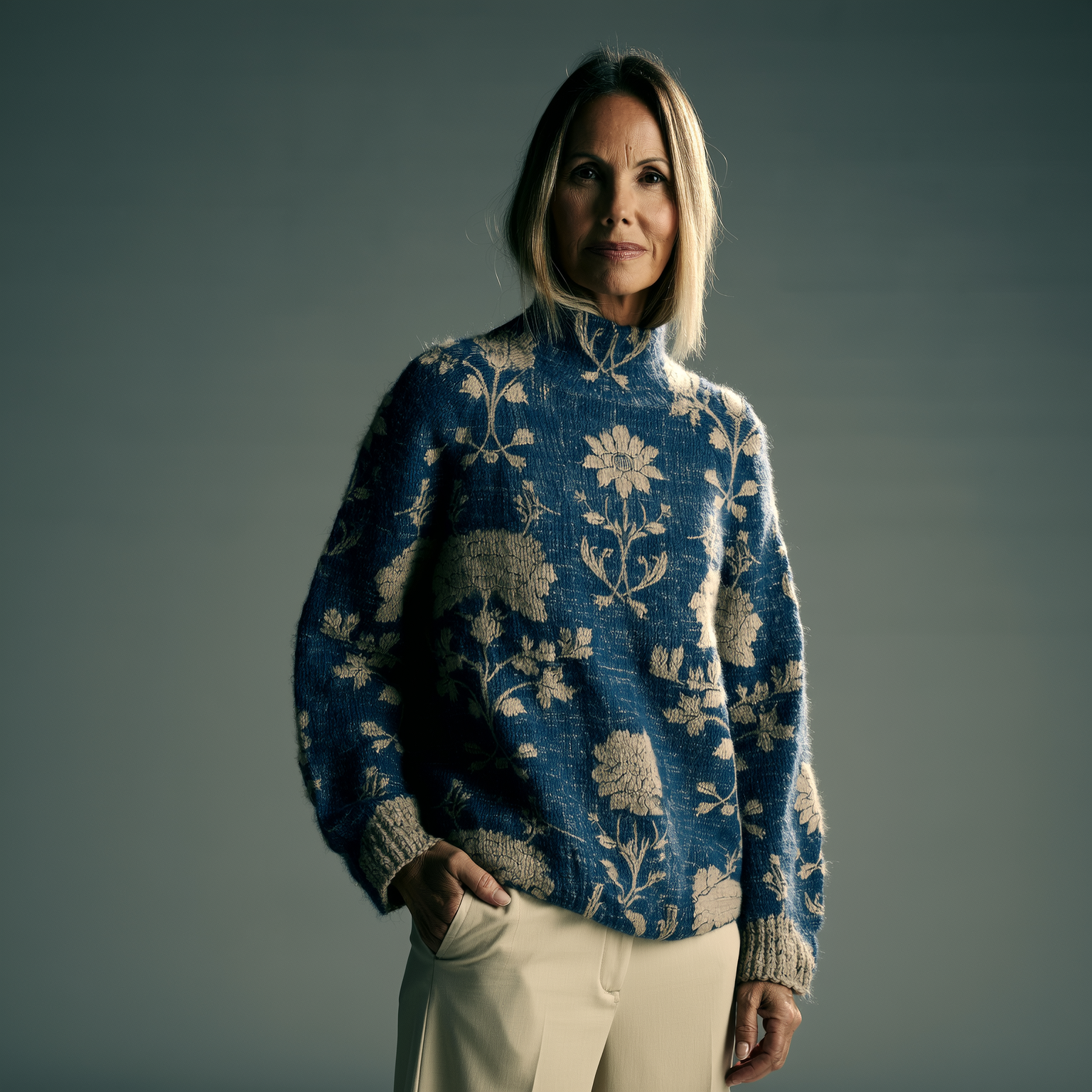 Luneliae - Warm and Elegant Roll Neck Jumper