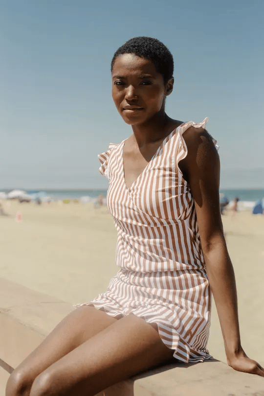 Melisande - Swimsuit with ruffles and integrated bra