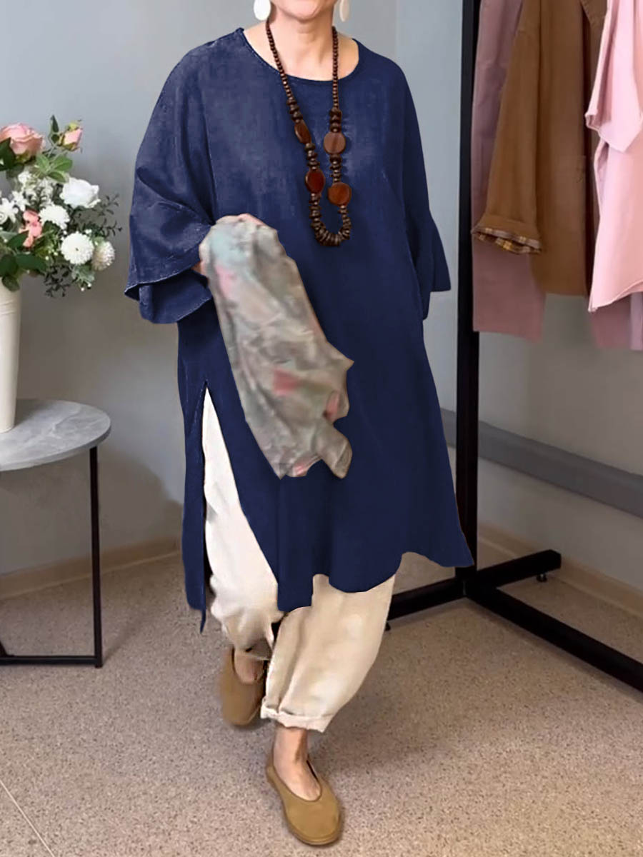 Isandra™ - Linen Long Casual Tunic