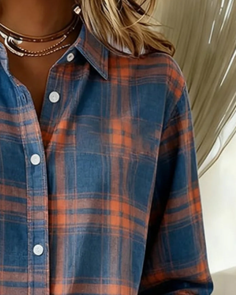 Belviana - Checked Shirt with Collar