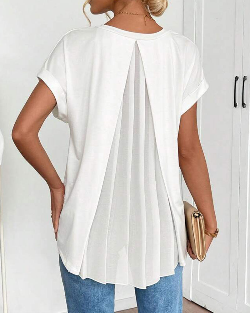 Estella - Unisex short sleeve T-shirt with patchwork