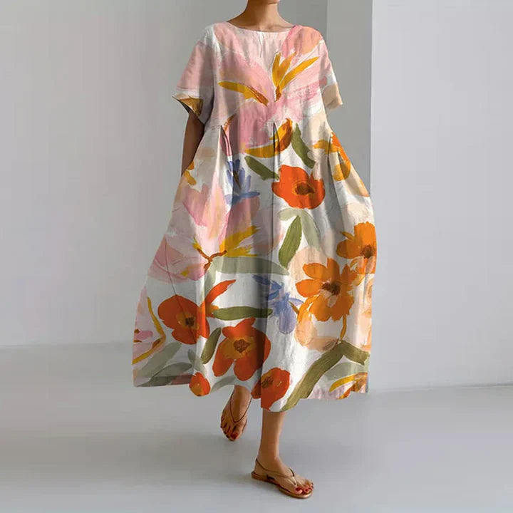Gwenelle - Floral flowing maxi dress for summer
