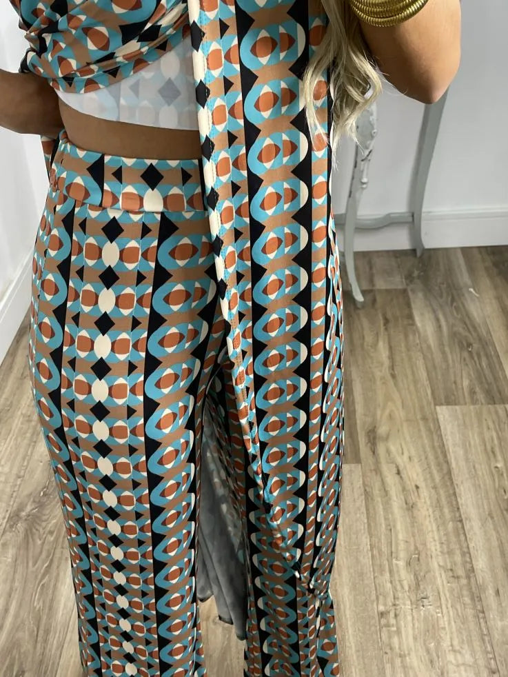 Nerola - Geometric Printed Two-Piece Set