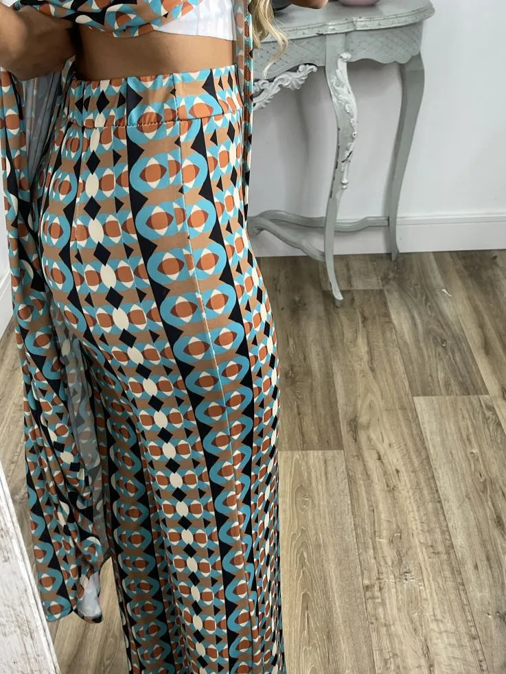 Nerola - Geometric Printed Two-Piece Set