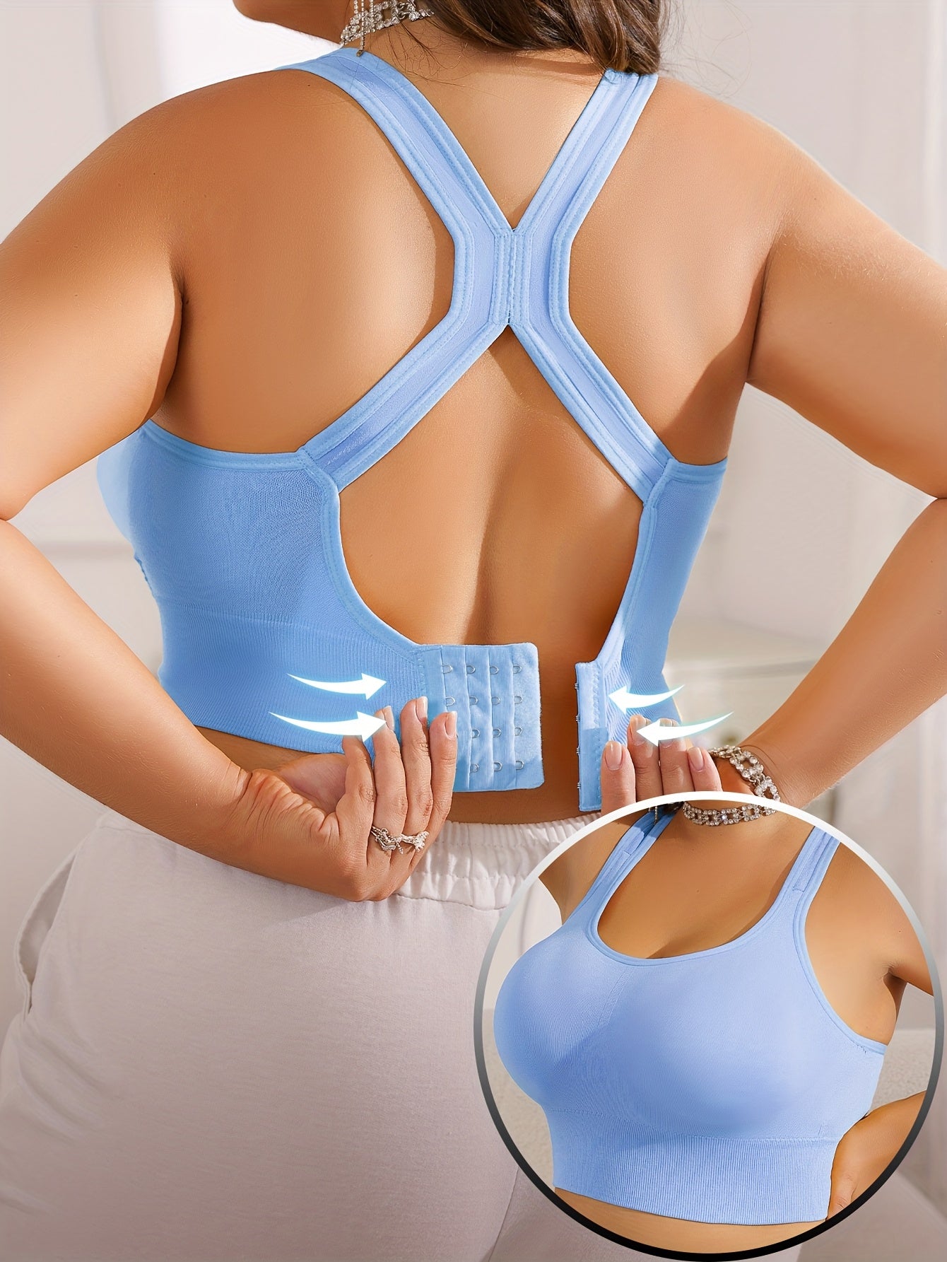 Vittoria™ - Plus Size Sportbeha met Verwijderbare Pads en Verstelbare Bandjes