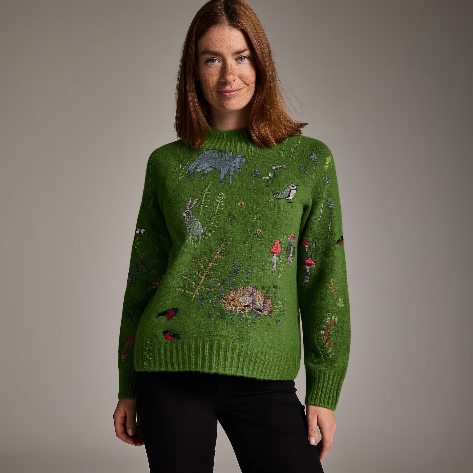 Luneliae - Warm and Elegant Roll Neck Jumper