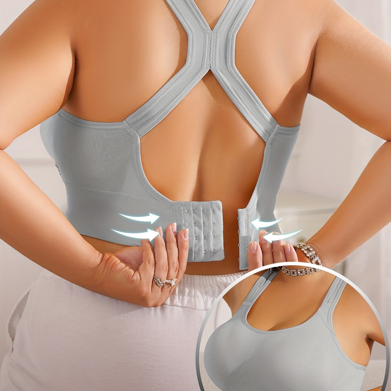 Vittoria™ - Plus Size Sportbeha met Verwijderbare Pads en Verstelbare Bandjes