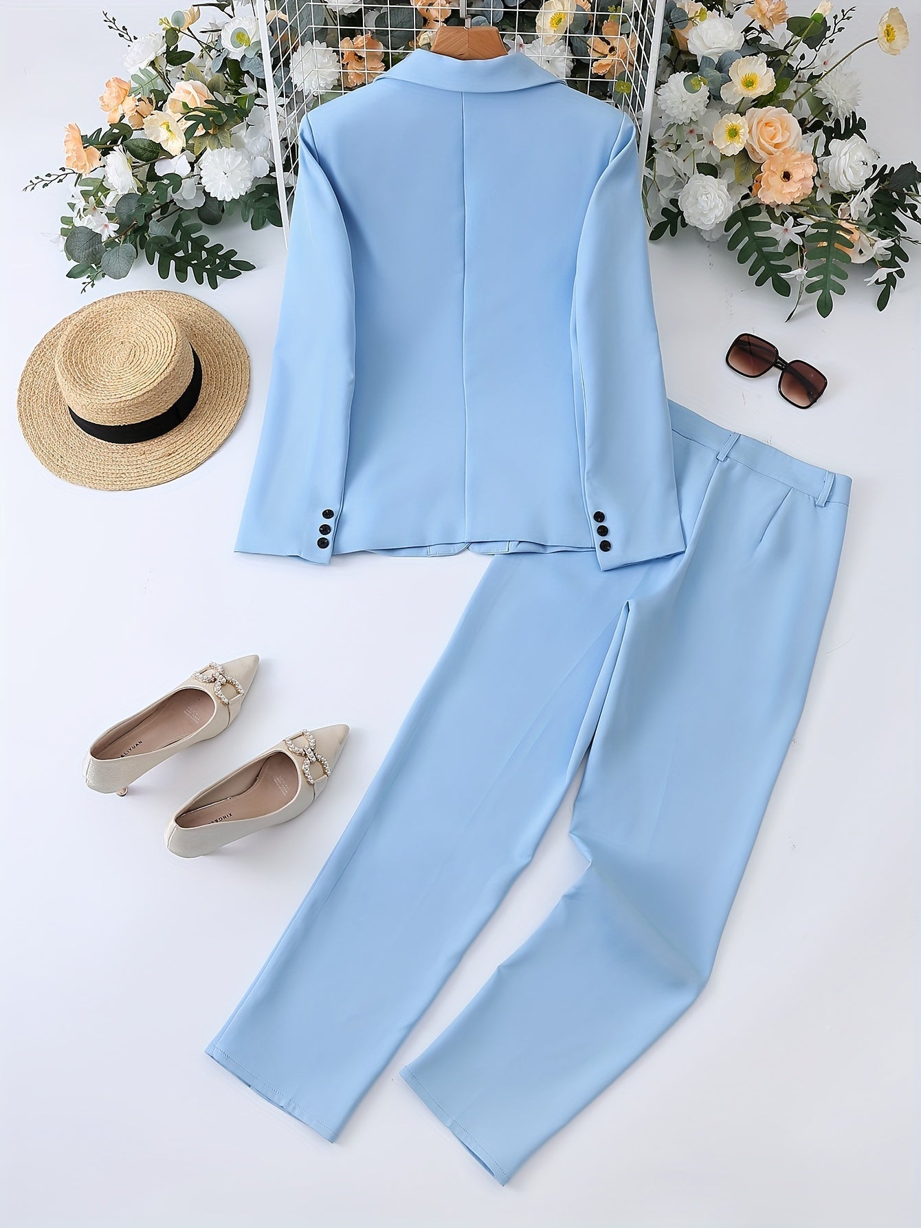 Elowen- Women's Classic Notched Lapel Blazer Set | Ideal for All Seasons