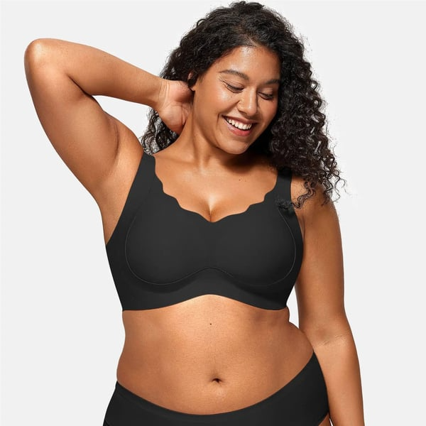 Fiorella -Seamless Scalloped Push-Up Bra