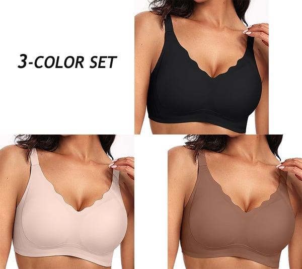 Fiorella -Seamless Scalloped Push-Up Bra