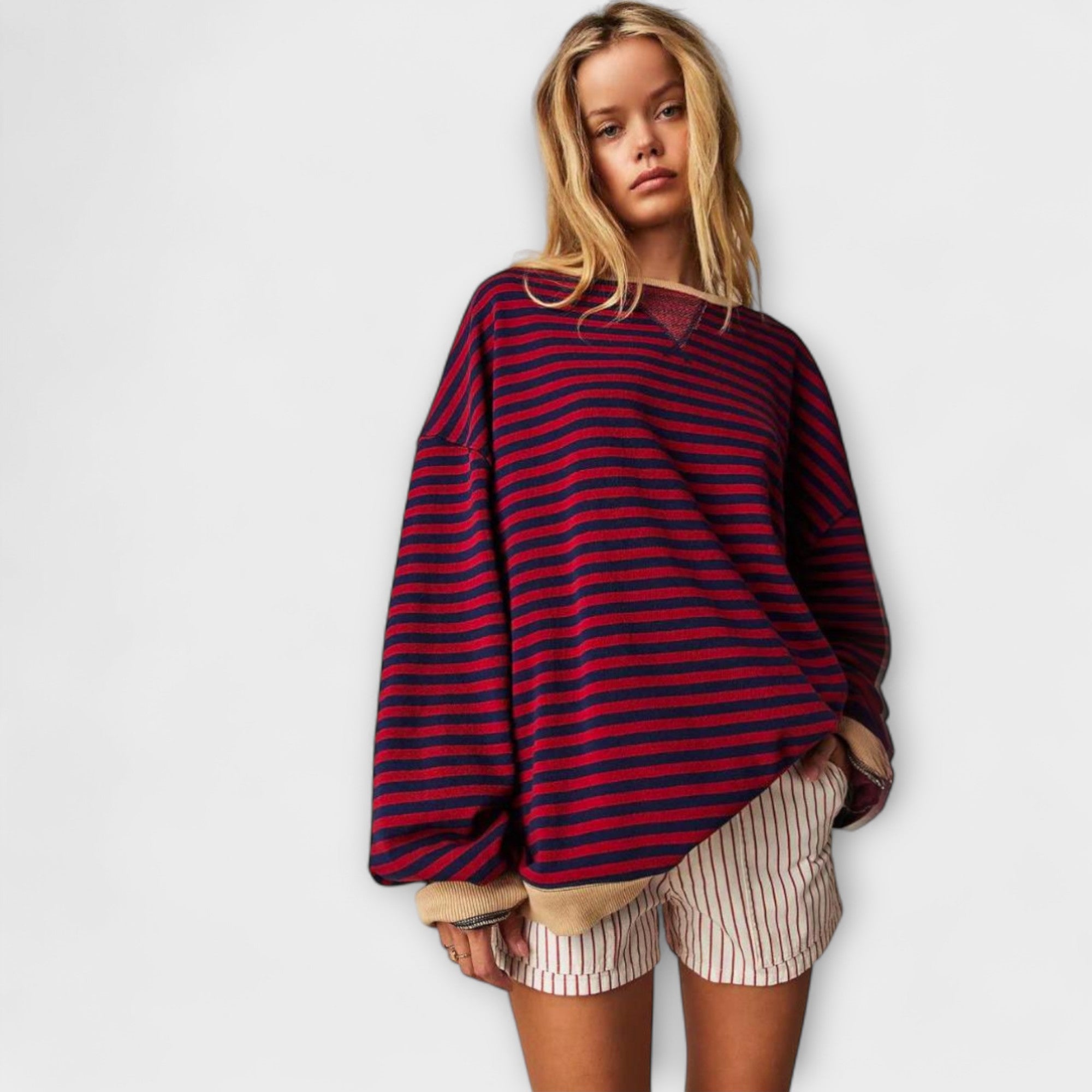 Janelisse™ - Striped Oversized Sweater
