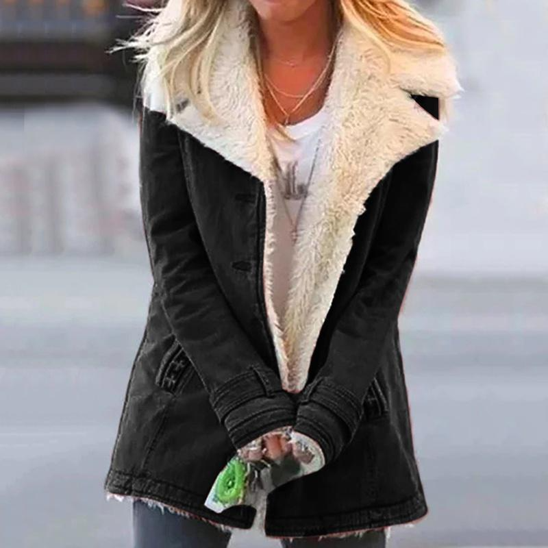 Loravine™ - Plush Faux Fur Lined Winter Jacket