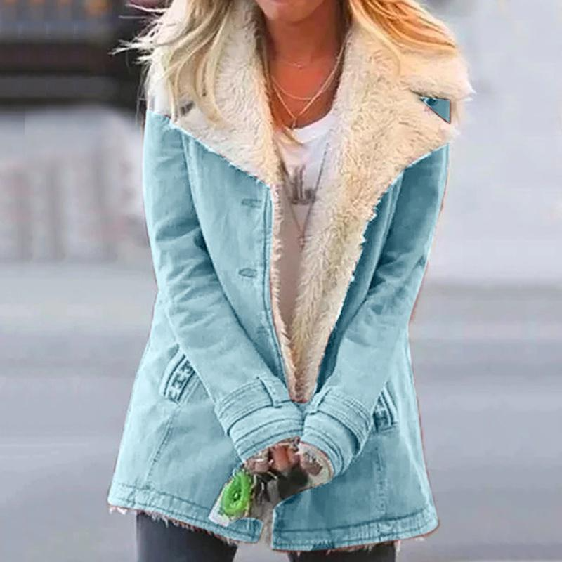 Loravine™ - Plush Faux Fur Lined Winter Jacket