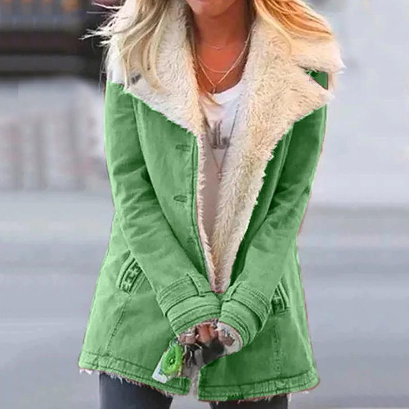 Loravine™ - Plush Faux Fur Lined Winter Jacket