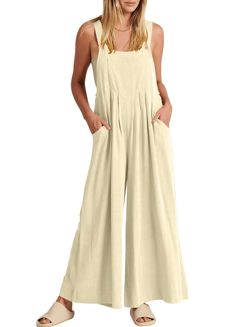 Giulena - Sleeveless Jumpsuit with Wide Legs