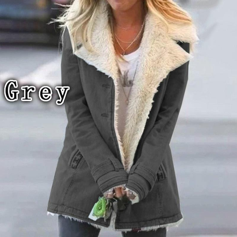 Loravine™ - Plush Faux Fur Lined Winter Jacket