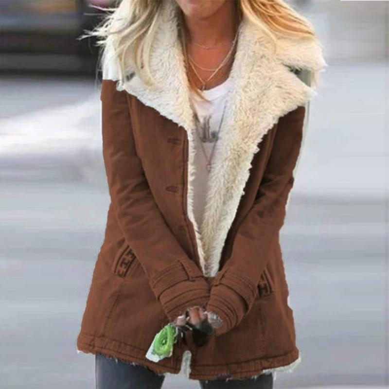 Loravine™ - Plush Faux Fur Lined Winter Jacket