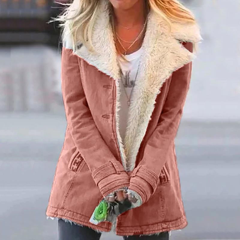 Loravine™ - Plush Faux Fur Lined Winter Jacket