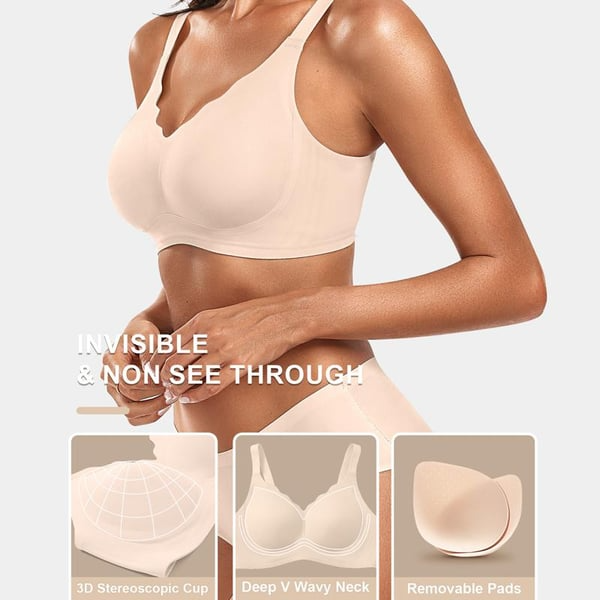 Fiorella -Seamless Scalloped Push-Up Bra