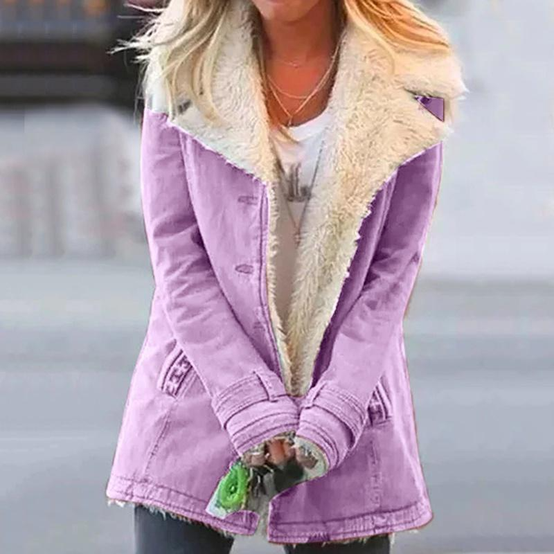 Loravine™ - Plush Faux Fur Lined Winter Jacket