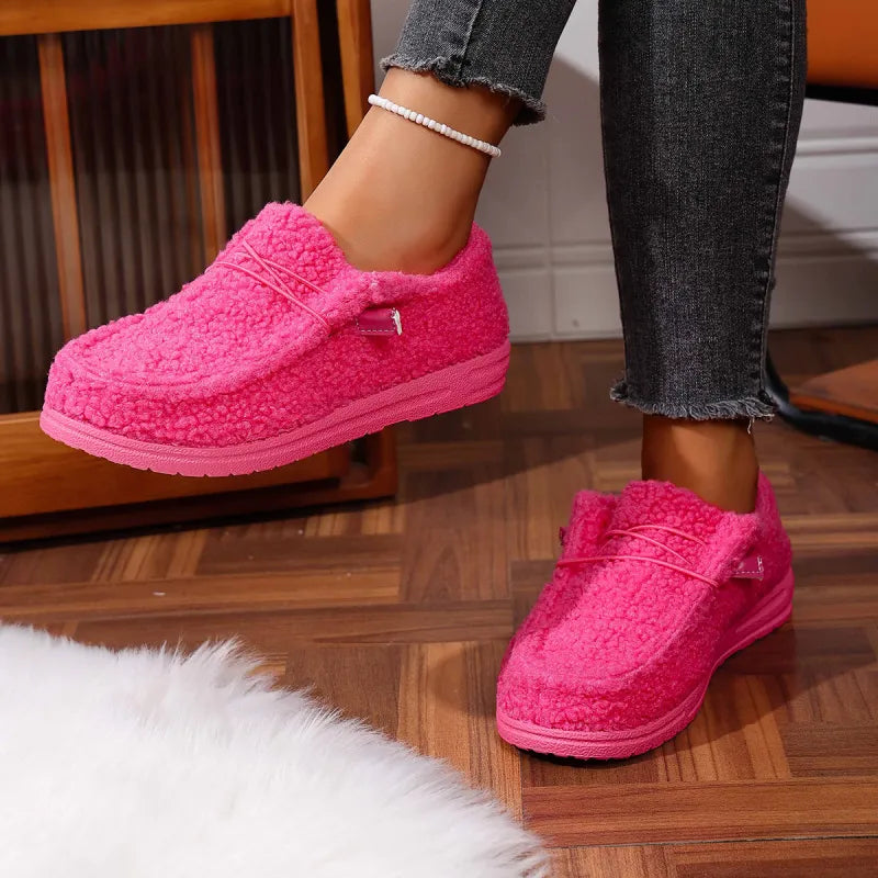 Kaelirae - Cosy Teddy Fabric Slippers
