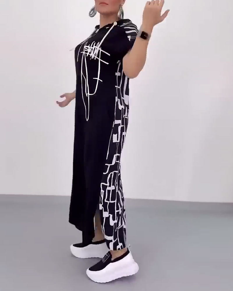 Ilana - Maxi Contrast Zipper Dress