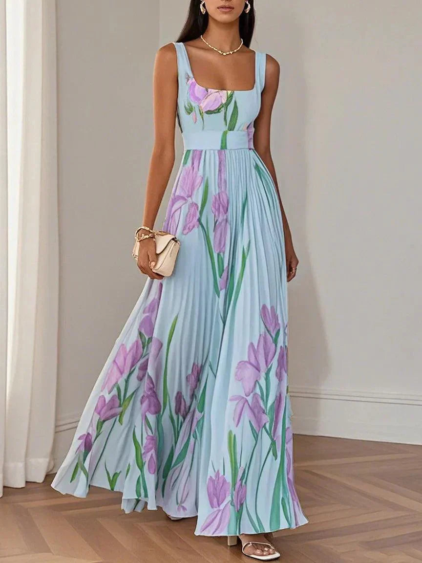 Roselitha™ - Elegant Floral Maxi Dress