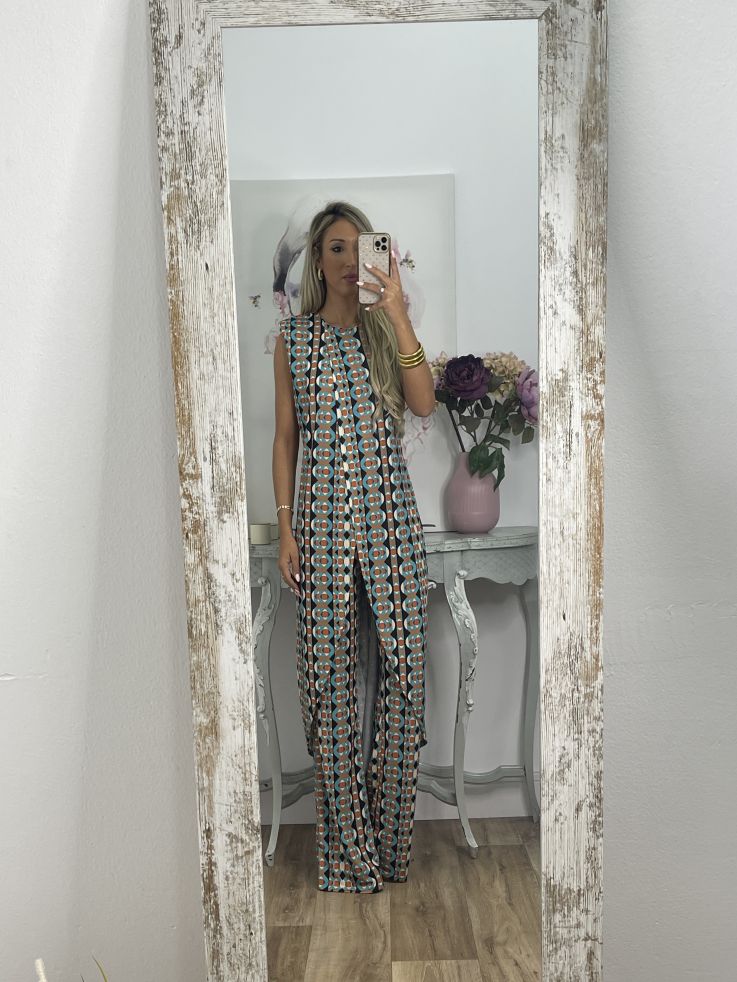 Sela – Elegante Fally Co-ord Set: Top + Rok