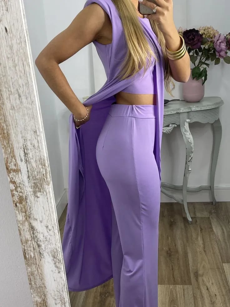 Sela – Elegante Fally Co-ord Set: Top + Rok