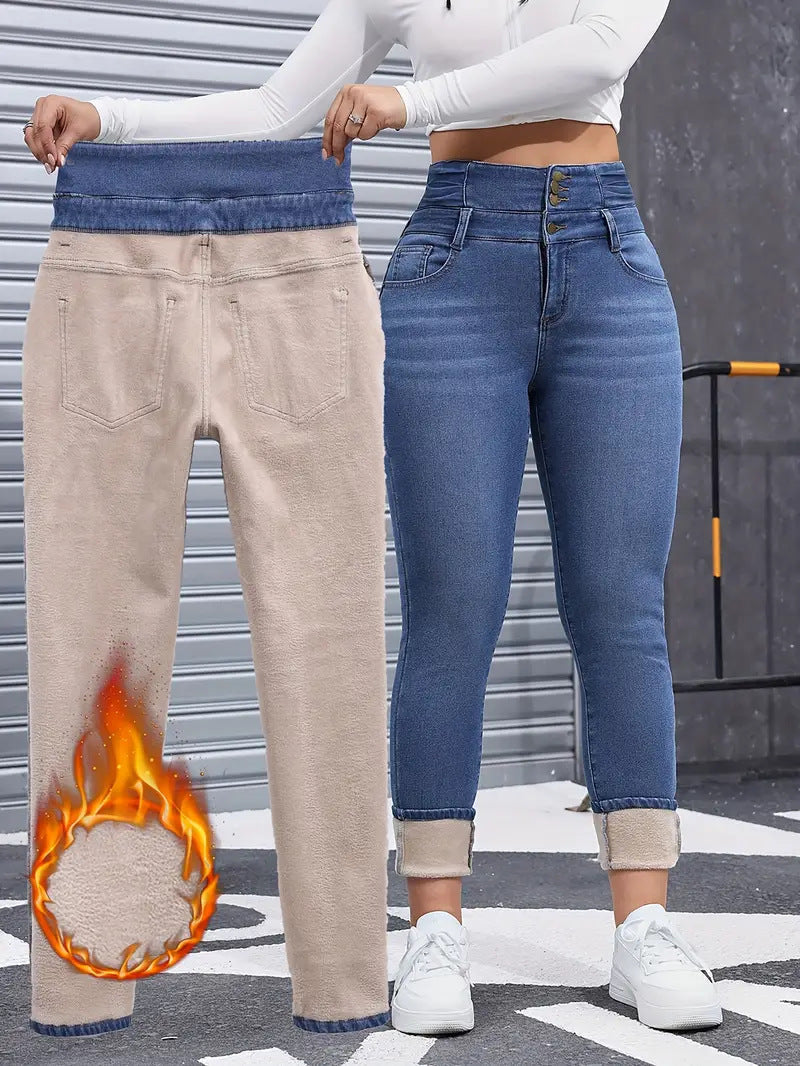 Dorinavia - ComfortFit Thermal Jeans