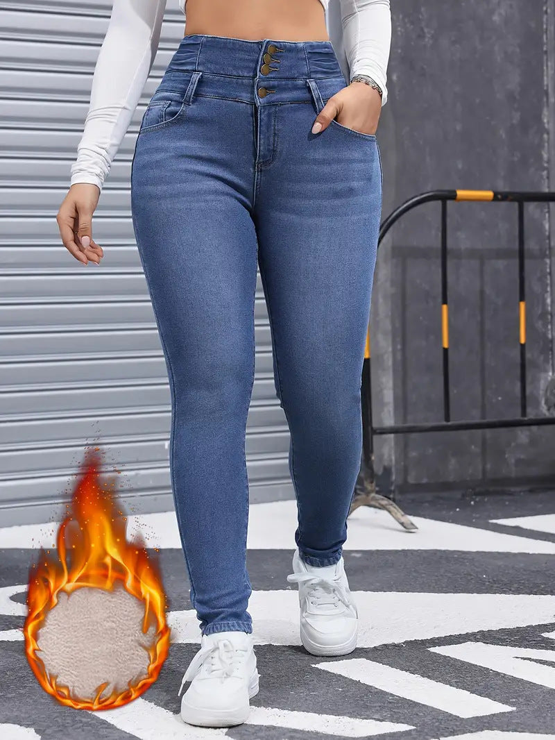 Dorinavia - ComfortFit Thermal Jeans