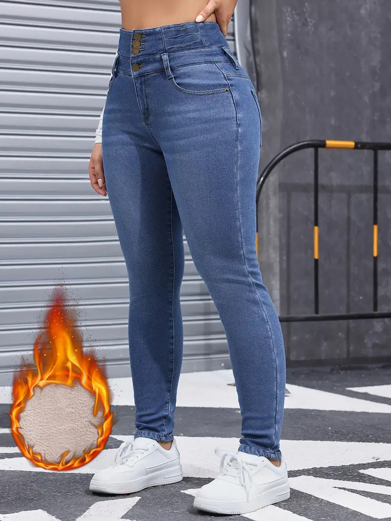 Dorinavia - ComfortFit Thermal Jeans
