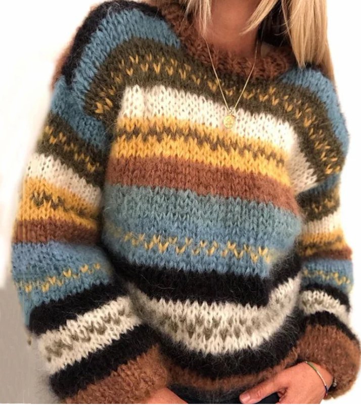 Floravia - Soft and Elegant Knitted Jumper for Winter