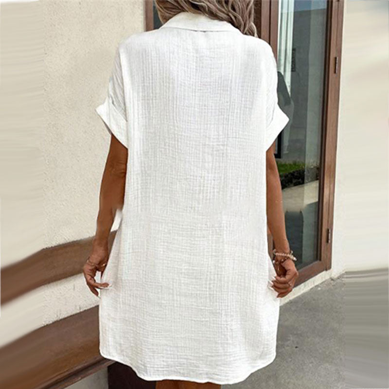 Nerina - Button-down Casual Shirt Dress