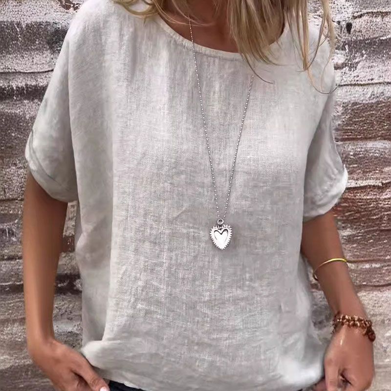 Kira - Cotton and Linen Casual Blouse