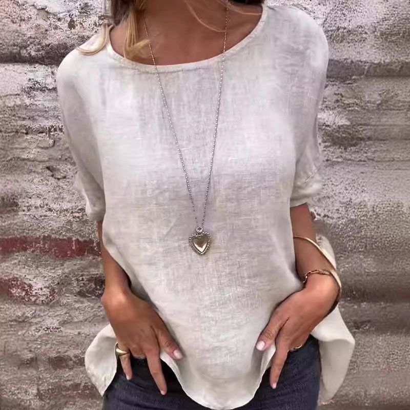 Kira - Cotton and Linen Casual Blouse