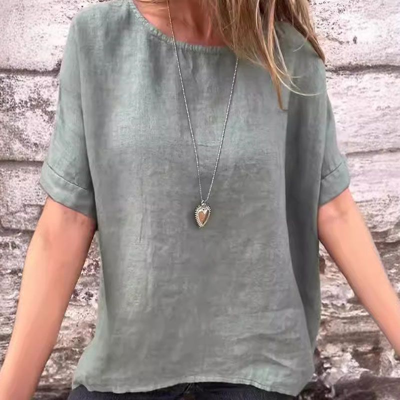 Kira - Cotton and Linen Casual Blouse