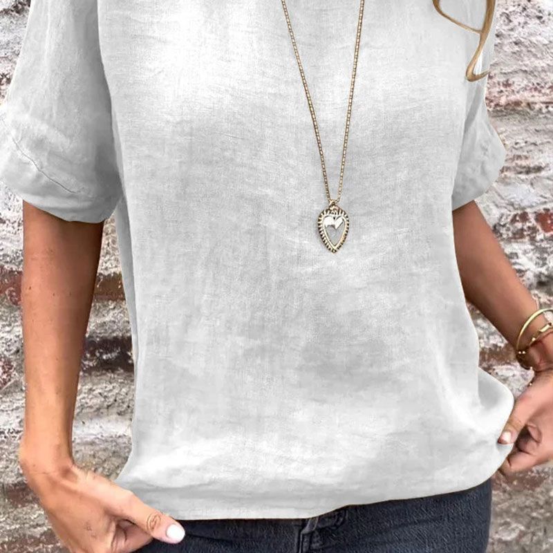 Kira - Cotton and Linen Casual Blouse