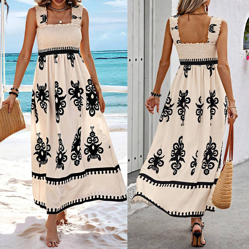 Kaelis - Women's Sleeveless Summer Dresses with Catchy Print