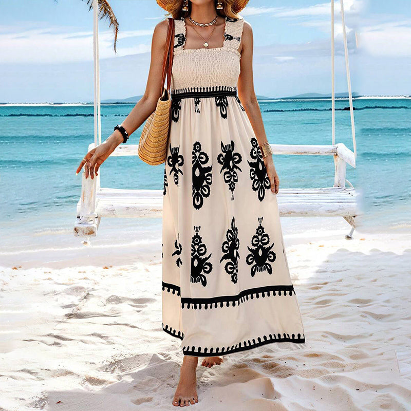 Kaelis - Women's Sleeveless Summer Dresses with Catchy Print