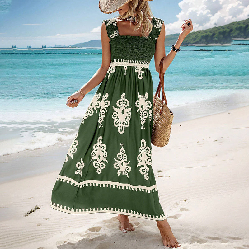 Kaelis - Women's Sleeveless Summer Dresses with Catchy Print