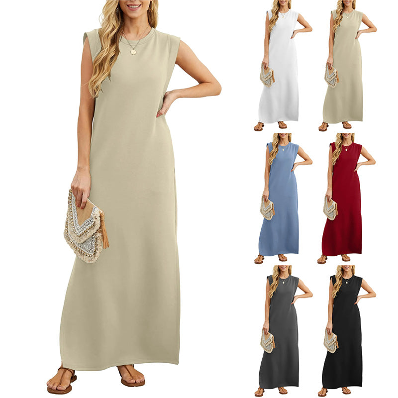 Soline - Sleeveless Summer Maxi Dress